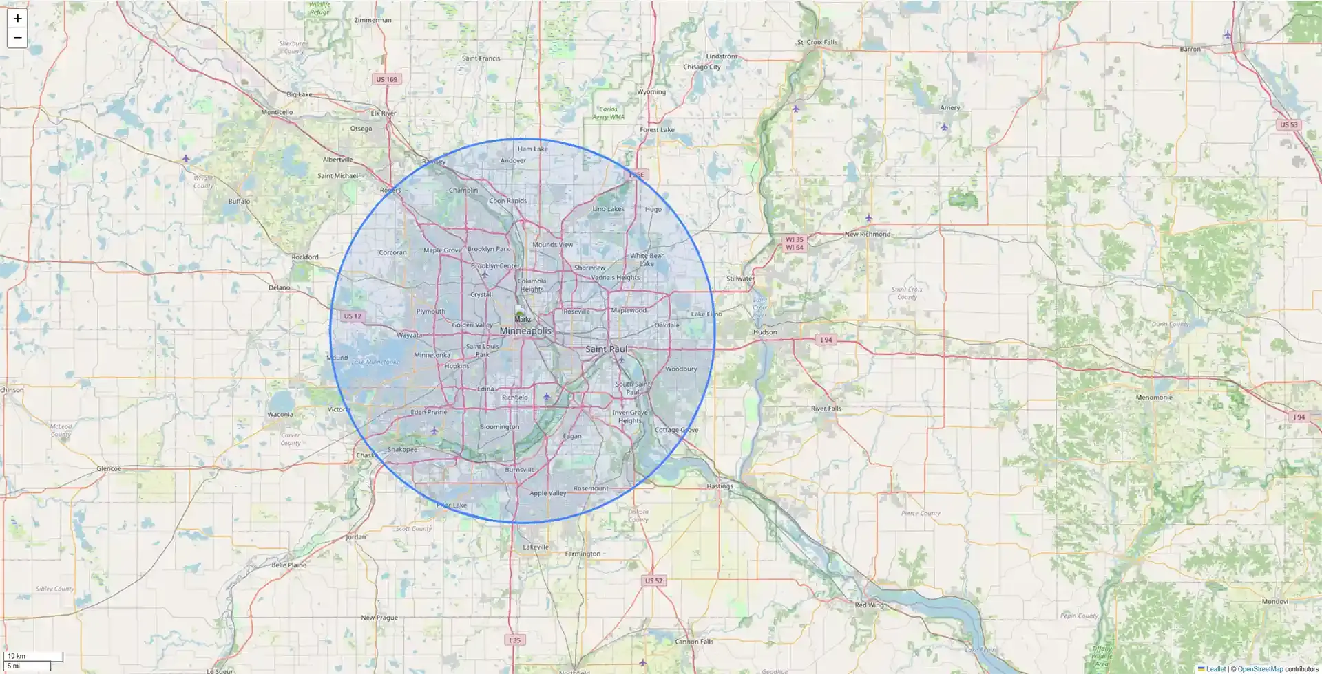 patriot recycling dumpster rental service area map
